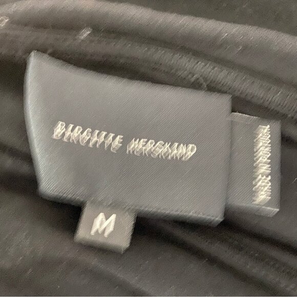 New Birgitte Herskind Bjorg One Shoulder Jersey Knit Dress Black Size M - Picture 6 of 8